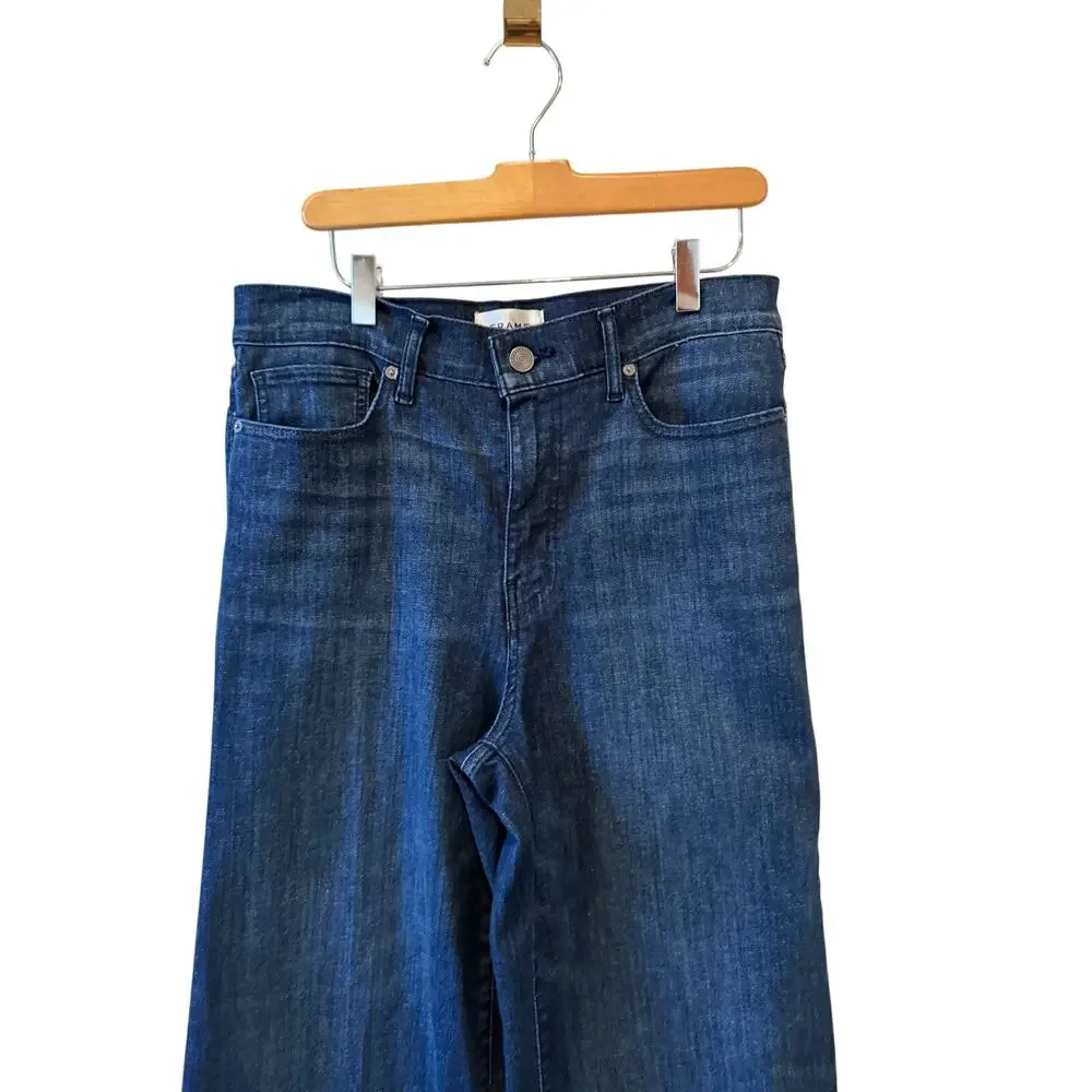 Frame Denim Le Slim Palazzo High Waist Wide Leg Denim Jeans 30